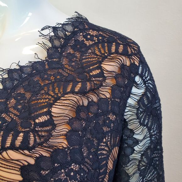 NEW City Chic Plus Size Navy Blue Lace Cocktail Dress - Picture 6 of 10